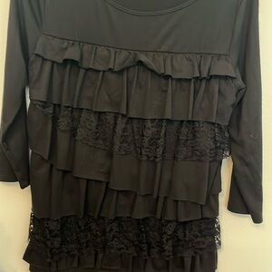 Casual Express size small layered front dress shirt size small